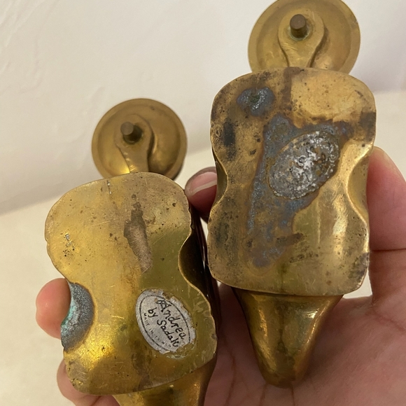 Vintage Brass Baby Elephant Candle Holders - Picture 5 of 7